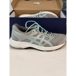 Asics Gel-Contend 5 Womens Sz 8.5 Running Shoes Gray AmpliFoam Sneakers 1012A231
